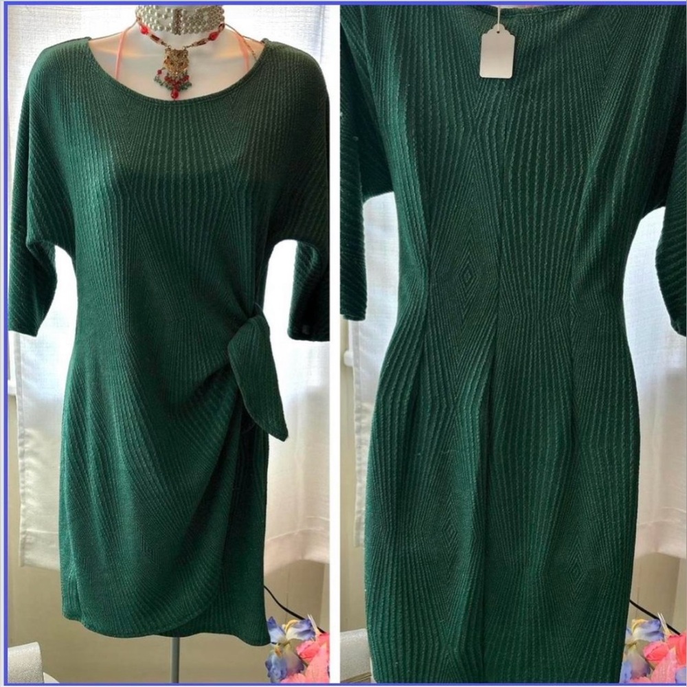 Signature by Robbie Bee! PS sz turquoise green dress
